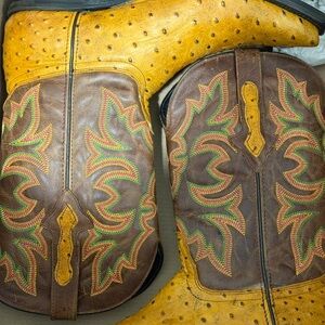 Dingo Men's Western Boots - Tan and Blue